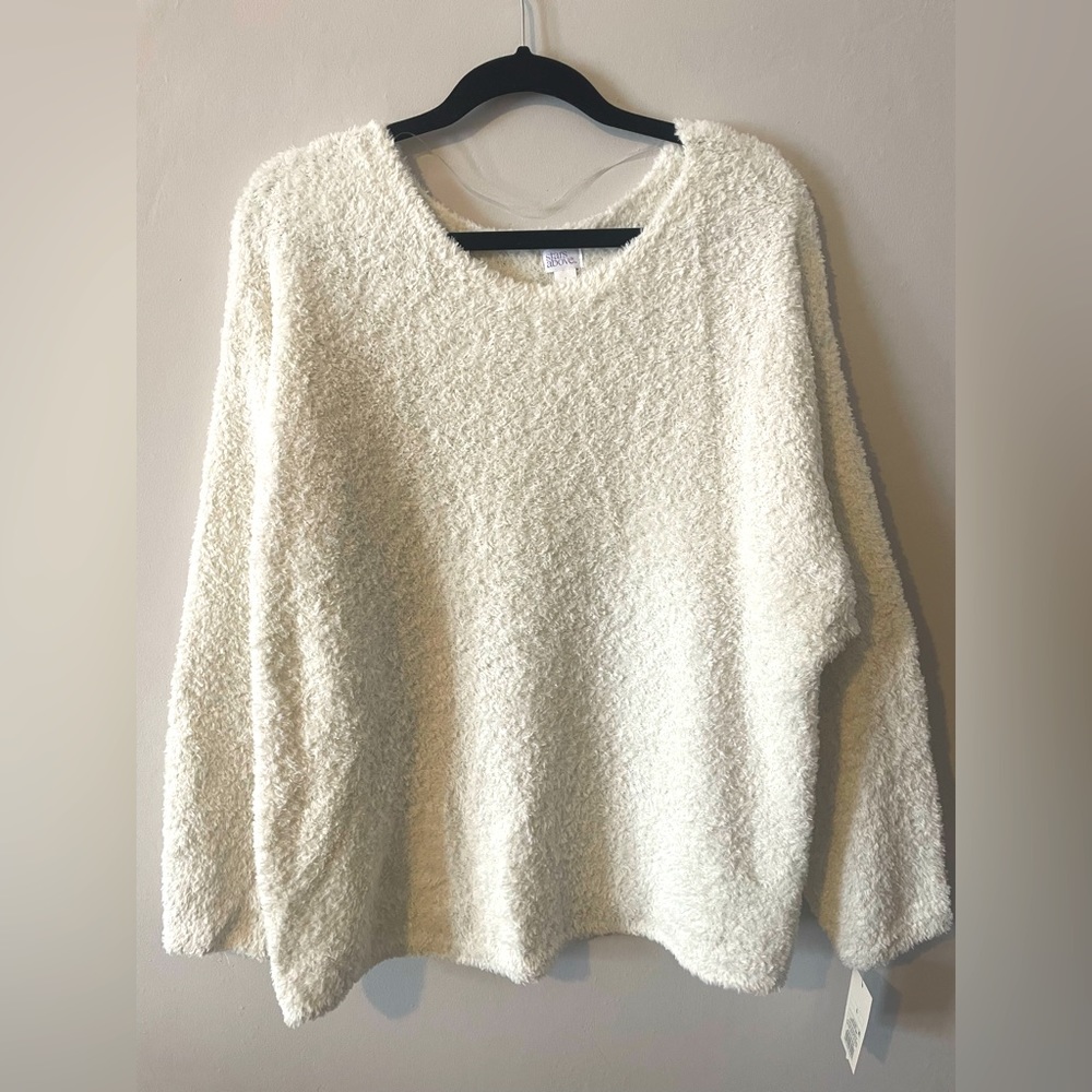Ivory chenille sweater